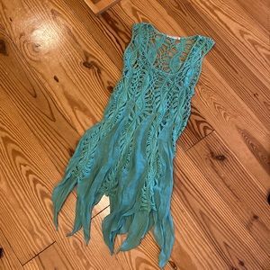 Small teal coverup